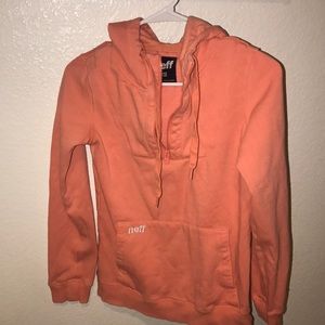 Neff Sweaters - Jeff hoodie zipper peach sweater Neff Sweaters - Jeff hoodie zipper peach sweater